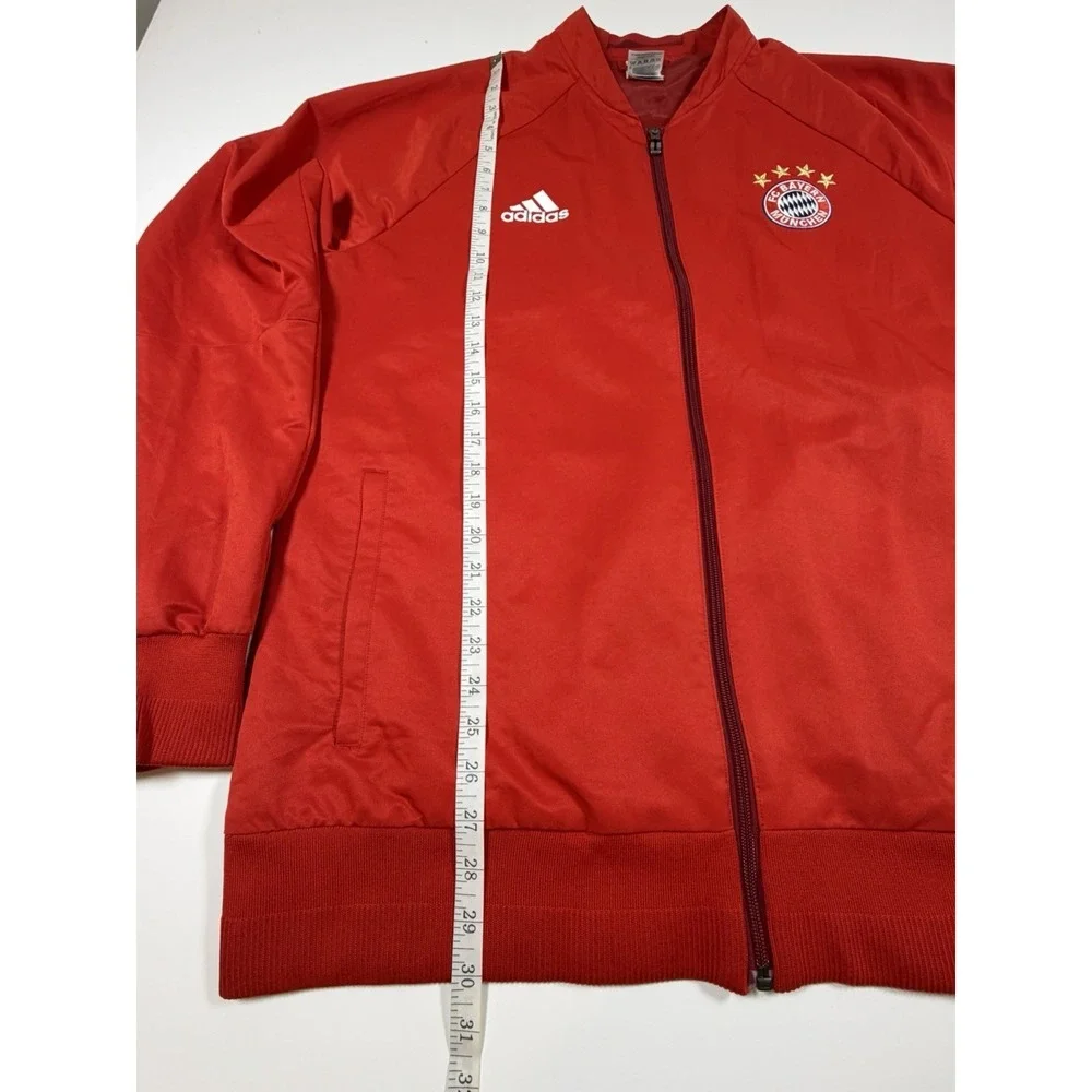 Adidas Bayern Munich Football Anthem Jacket Soccer Mens Track Top Red Sz XL 2015